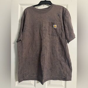 Carhartt Men's Loose Fit Brown Short Sleeve Pocket Tee